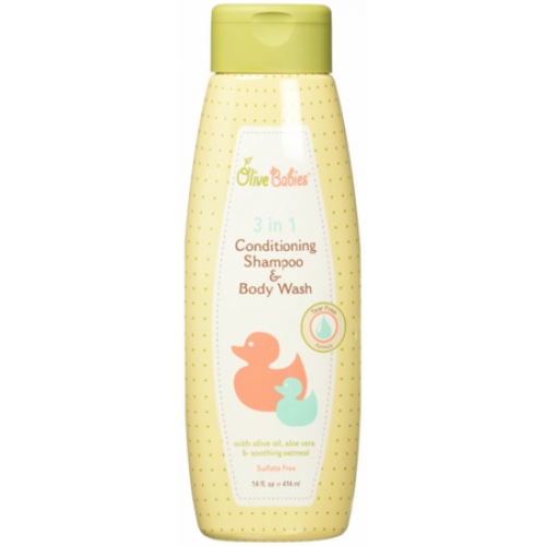 Olive Babies 3 in 1 Conditioning Shampoo & Body Wash 14oz